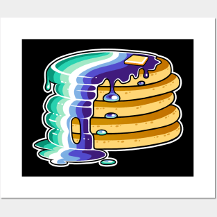 Gay Man Pride Pancakes LGBT Posters and Art